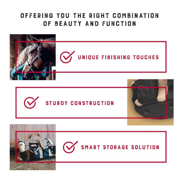 Weaver Leather Grooming Kit, Black/Beige, 65-2055-BK