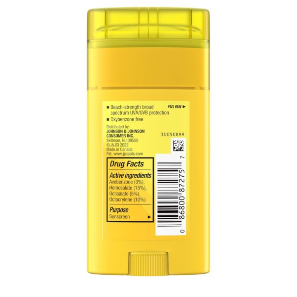 Neutrogena Beach Defense Sunscreen Stick SPF 50, 1.5 oz, Hands-Free Application, Oxybenzone Free Sunscreen for Face & Body, Water-Resistant Sun Protection, Travel Size