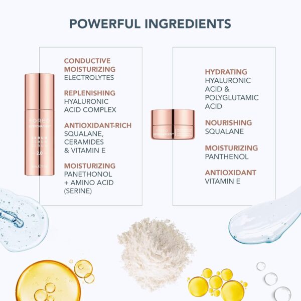 FOREO Total Facelift Bundle - BEAR 2 Advanced Microcurrent Facial Device + SUPERCHARGED SERUM 2.0 1 oz + SUPERCHARGED HA+PGA Triple Action Intense Moisturizer 0.5 oz - Anti Aging - Skin Care Tools