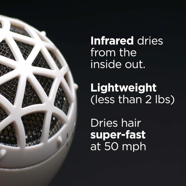 RUSK Engineering W8less Professional 2000 Watt Dryer, 7 Speed Settings, Lightweight.