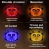 Red Light Therapy Mask, Pure Infrared 850 Red Light Face Mask Light Therapy, Portable Facial Led Mask Skincare