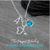 Personalized Nurse Necklace with Initial and Birthstone Charm, Stethoscope Pendant, Custom Jewelry Gift for Nurses, Nursing Students, and Medical Professionals