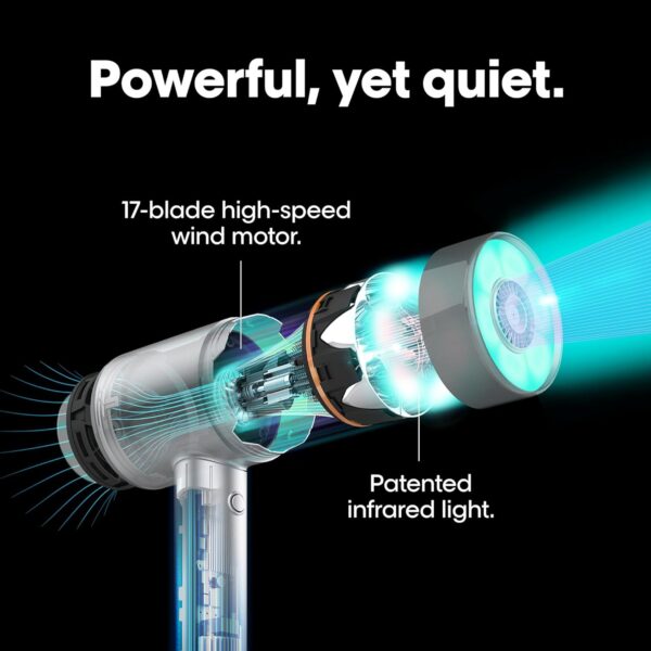 AirLight Pro Hair Dryer - Augmented with Infrared Light, Tested on All Hair Types