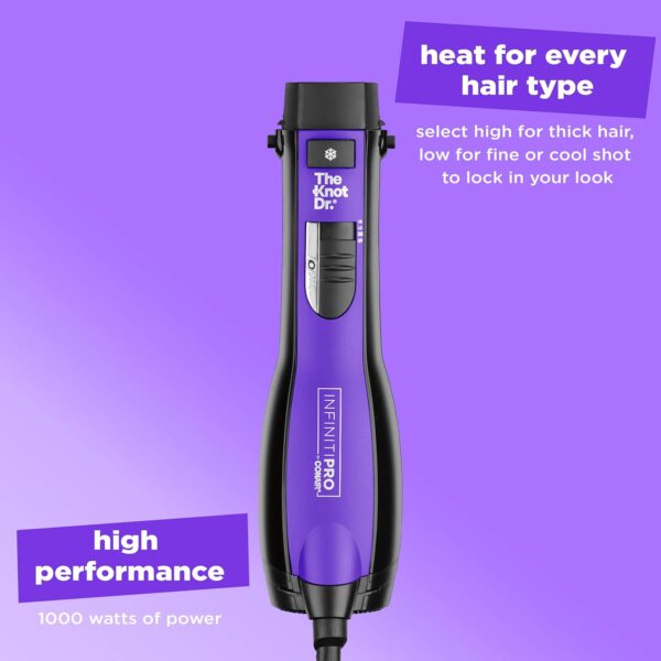INFINITIPRO BY CONAIR The Knot Dr. All-in-One Oval Dryer Brush, Hair Dryer & Volumizer, Hot Air Brush