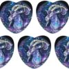 Zodiac Capricorn Sign Novelty Car Air Fresheners 5 Pcs Funny Printed Pendant Decoration Hanging Accessories 3×4 3.5×3.5 Inches