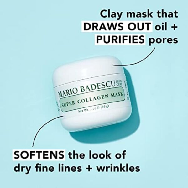 Mario Badescu Clay Face Mask for Men and Women, Pore Minimizer Skin Care Facial Mask Formulated with Nutrient-Rich Key Ingredients, Purifying and Hydrating Clay Mud for Face