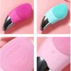 USB Rechargeable Silicone Facial Cleansing Brush, 6- Sonic Skin Care and Exfoliation, Achieve Better Skin Products Absorption - Red(Green)