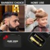 FADEKING® Professional Hair Clippers for Men - Cordless Hair Clippers, LCD Display Barber Clippers for Hair Cutting & Mens Grooming with Travel Case (Gold+Bronze)