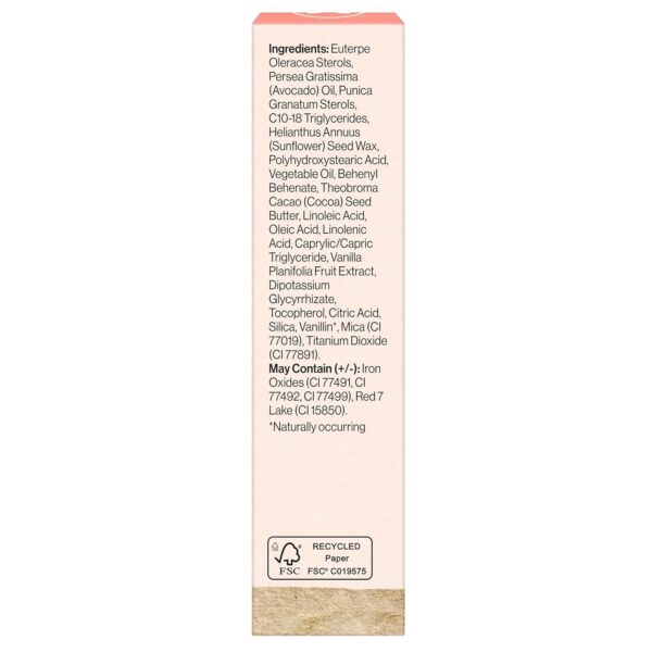 Honest Beauty Moisturizing Vegan Tinted Lip Balm | Antioxidant-rich Acai Extracts + Avocado Oil | Paraben Free + Cruelty Free | Summer Melon