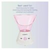 True Glow by Conair Gentle Mist Moisturizing Facial Steamer with Cleansing Brush