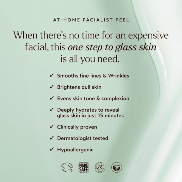 True Botanicals At-Home Facialist Peel Face Mask | Natural Exfoliating Treatment for Smooth, Radiant, Hydrated Skin | Dermatologist Tested, All Natural, Vegan, Clinically Proven | 1 fl oz | 30 ml