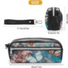 A Group of Butterflies Pencil Case Large Capacity Leather Pencil Pouch with Zipper, Portable Small Makeup Bag, Office Supplies Organizer for Women Men