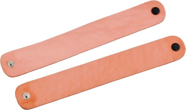 Realeather Solid Natural Veg Tan Leather Bracelet, Natural, Pack Of 8 US