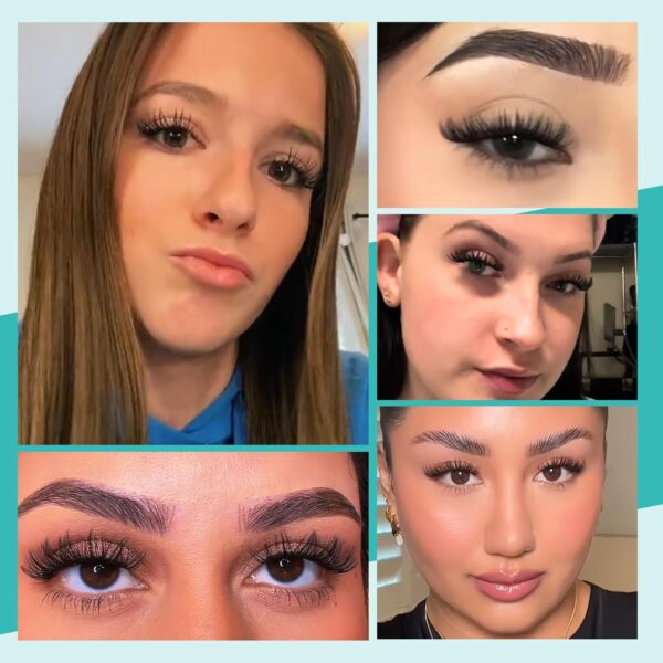 Lash Clusters Kit 320Pcs,30D 40D Eyelash Extension Kit,Lash Bond and Seal Waterproof,Lash Remover for Individual Cluster Lashes Kit,Lash Applicator Tool for DIY Lash Extension Kit(D-Mix9-16mm Kit)