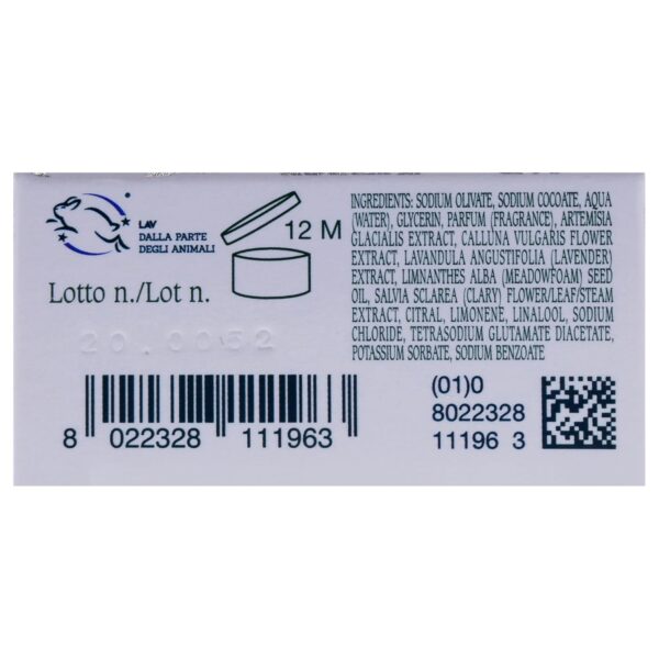 LErbolario L'Erbolario Perfumed Soap, Silver Bouquet, 3.5 oz - Bar Soap - With Heather and Sage Extracts - Citrus Aromatic Scent - Moisturizing - Cruelty-Free