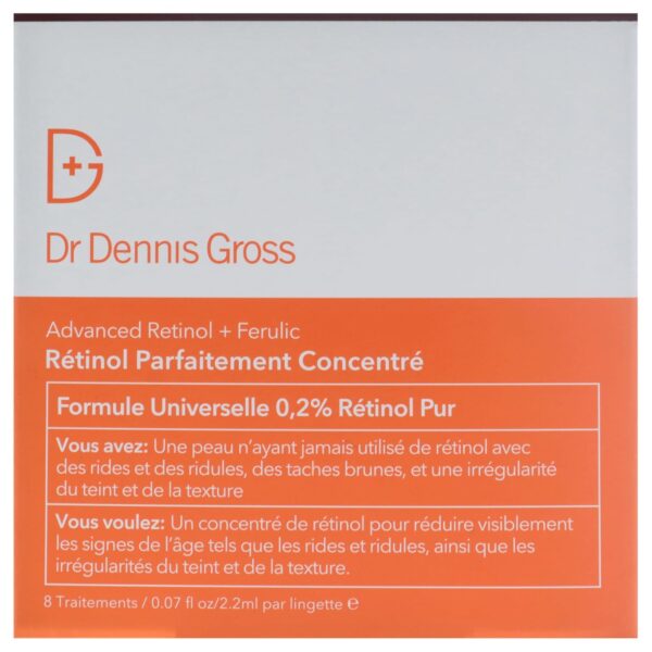 Dr Dennis Gross Advanced Retinol Plus Ferulic Perfectly Dosed Retinol for Women - 8 x 0.07 oz Treatment