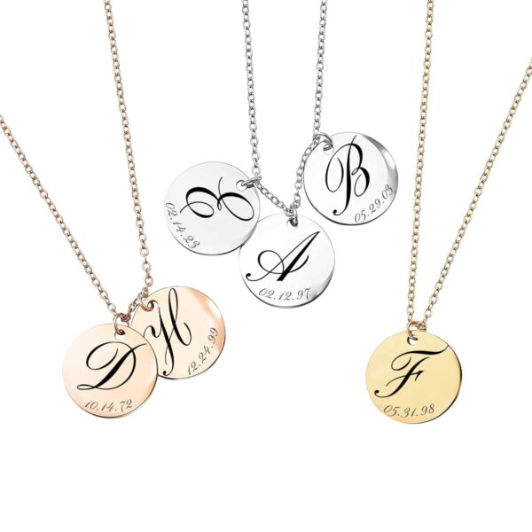 Personalized Initial Necklace for Women, Gift for Mom, Custom Kids Name Jewelry, Unique Gifts for Teen Girls, Birthdays, and Graduations -LCN-ID