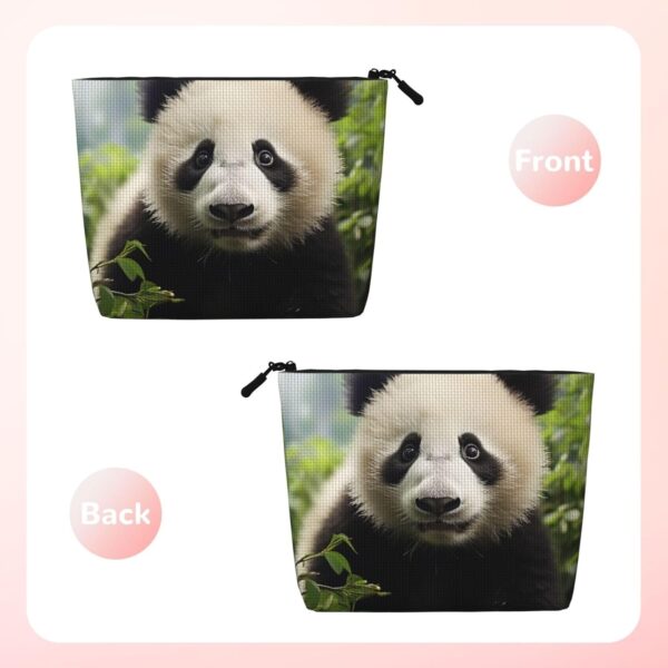 Linen Makeup Bag For Women, Waterproof Travel Cosmetic Organizer Lightweight Zipper Travel Toiletry Bag Organizer Cute Animal Bear Makeup Brushes Storage Bag