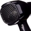 1875 Ceramic Hair Dryer, Powerful Fast Drying, Multi-Setting with Comb Attachment, Additional Detangler Included, Slide Bar Switch, Compact for Home & Travel (Black)