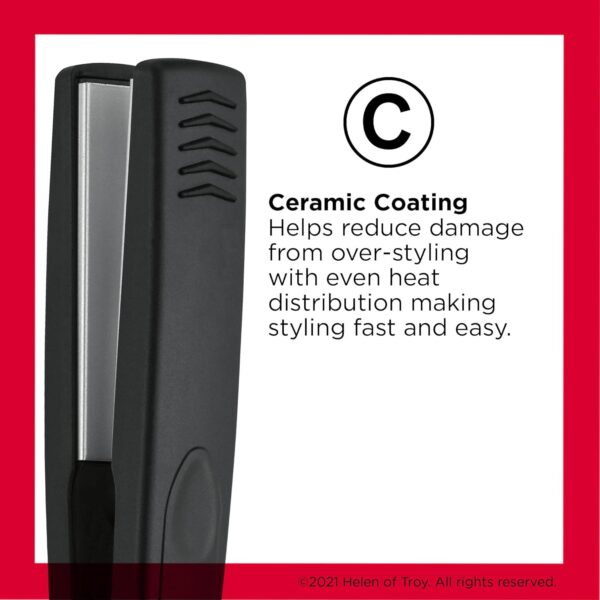 Revlon Smooth and Straight Ceramic Flat Iron | Fast Results, Smooth Styles (1 in)