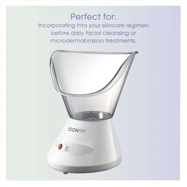 True Glow by Conair Facial Steamer - Face Steamer for Facial Deep Cleaning - Home Facial Spa