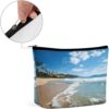 Makeup Bag for Women Cosmetic Bags Clear Sky Wave Beach Travel Toiletry Bag Cute Zipper Make Up Bags Large Capacity Makeup Case Organizer Portable Makeup Pouch for Travelling Gift