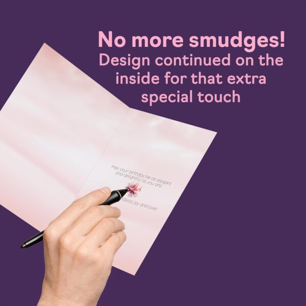 55th Birthday Card for Women - Fabulous Floral Perfume Bottle - Happy Birthday Cards for 55 Year Old Woman, 5x7 Inch Female Bday Greeting Cards