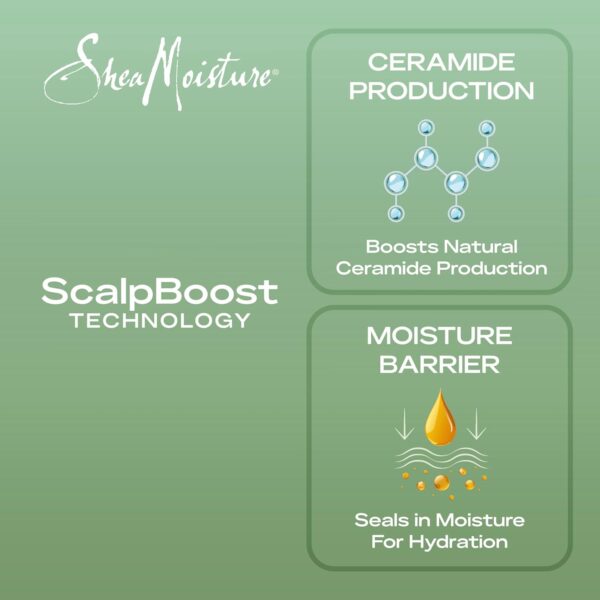 SheaMoisture Strengthening Scalp & Hair Oil Rosemary & Vegan Collagen to Promote Length Retention & Invigorate the Scalp, with ScalpBoost Technology, 2 oz