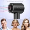 Hair Dryer, 150000 RPM High-Speed Brushless Motor Negative Ionic Blow Dryer for Fast Drying, Low Noise Thermo-Control Hair-Dryer-with-Diffuser and Nozzle