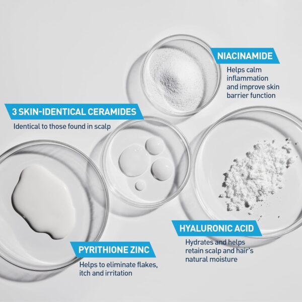 CeraVe Hydrating Anti Dandruff Conditioner, 0.5% Pyrithione Zinc Dandruff Treatment With Ceramides, Hyaluronic Acid & Niacinamide, Helps Eliminate Flakes & Reduce Itchy Scalp, Sulfate Free Conditioner
