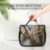 Hanging Toiletry Bag for Women Men Portable Waterproof Makeup Bag Organizer Italian Town Street Travel Toiletry Bag