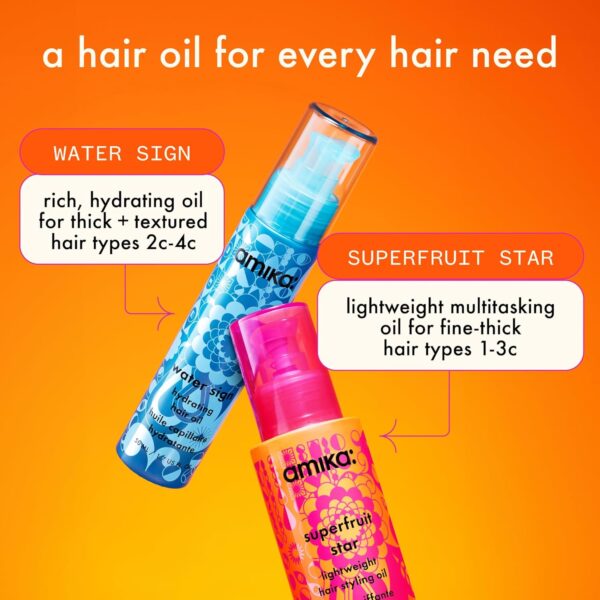 amika superfruit star lightweight hair styling oil