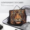 Hanging Toiletry Bag for Women Men Portable Waterproof Makeup Bag Organizer New Year Tiger Logo Design Travel Toiletry Bag