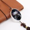 Animal Axolotl Car Pendant Crystal Car Rearview Mirror Charms Hanging Ornaments Ellipse