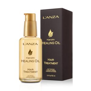 L'ANZA Keratin Healing Hair Oil Treatment, Keratin Hair Treatment, Hair Oil For Damaged Hair, Revives & Nourishes, Sulfate Free Healing Oil for Hair with Phyto IV Complex, Cruelty Free Hair Care