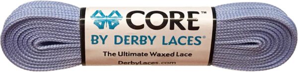 Derby Laces CORE Narrow 6mm Waxed Lace for Figure Skates, Roller Skates, Boots, and Regular Shoes
