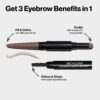 Revlon Eyebrow Pencil & Powder, ColorStay Brow Creator 2-in-1 Eye Makeup with Spoolie, Longwearing with Precision Tip, 610 Dark Brown, 0.23 Oz