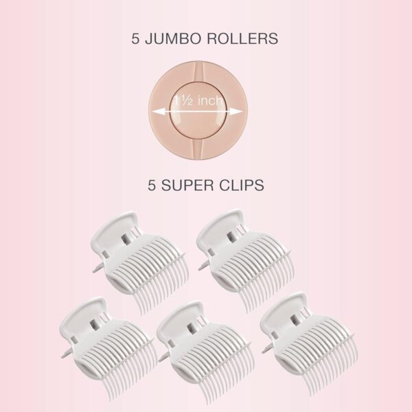 Conair Double Ceramic Hot Rollers for Long, Medium, and All Hair - Hair Curler - Hair Roller Clips Included - 1 1/2-inch Rollers
