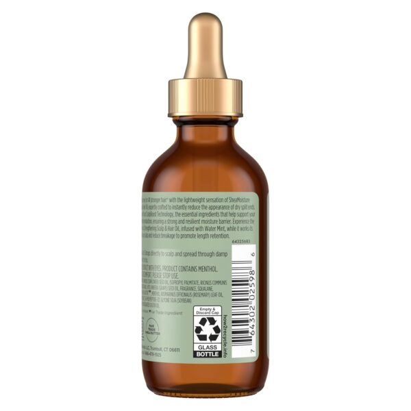 SheaMoisture Strengthening Scalp & Hair Oil Rosemary & Vegan Collagen to Promote Length Retention & Invigorate the Scalp, with ScalpBoost Technology, 2 oz
