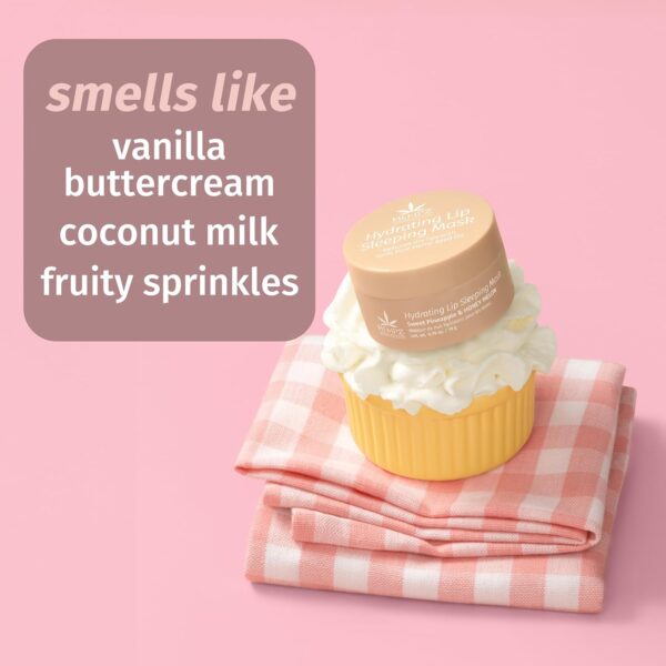 Hempz Hydrating Lip Sleeping Mask - Whipped Vanilla (.70 Oz.) | Overnight Hydrating Lip Balm for Dry Lips, Lip Repair, Chapped Lip Treatment & Nourishment for Women