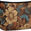 Makeup Bag for Women Cosmetic Bags Set of Ornate Floral Travel Toiletry Bag Cute Zipper Make Up Bags Large Capacity Makeup Case Organizer Portable Makeup Pouch for Travelling Gift