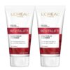 L'Oreal Paris Revitalift Daily Cream Cleanser, Gentle Makeup Remover Face Wash with Vitamin C 5 fl. oz (Pack of 2)