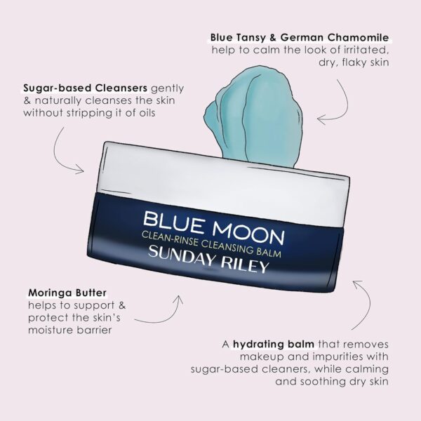 Sunday Riley Blue Moon Cleansing Balm, 3.5 Fl Oz