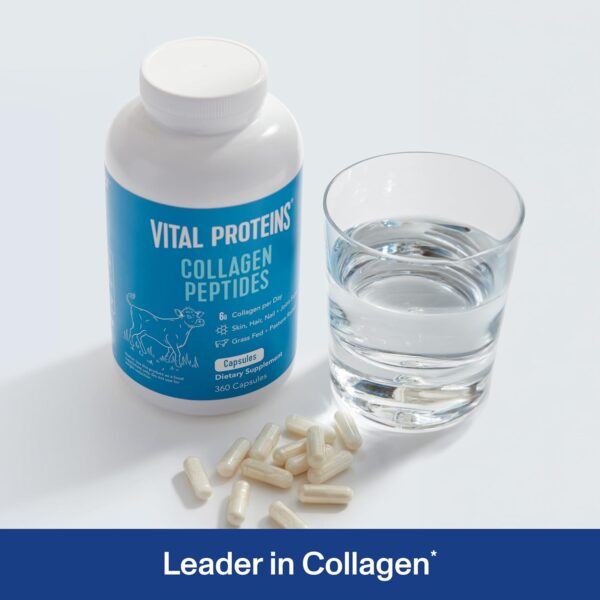 Vital Proteins Collagen Peptides Capsules for Women, Collagen Supplement 360 Capsules