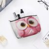 Makeup Bag for Women Cosmetic Bags Owl Travel Toiletry Bag Cute Zipper Make Up Bags Large Capacity Make Up Case Organizer Portable Makeup Pouch for Travelling Gift