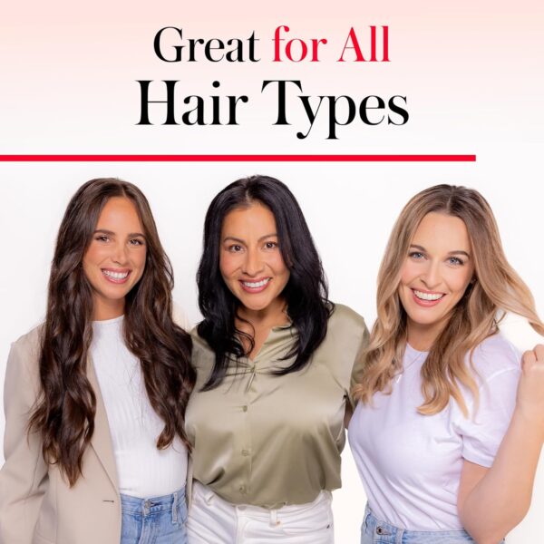 REVLON SmoothStay XL Straightening Brush - Hair Straightener Heated Hair Brush for Sleek, Long-Lasting Straight Hairstyles, Enhanced Shine and Moisture