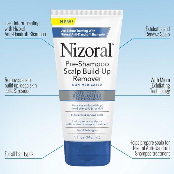 Nizoral Pre-Shampoo Scalp Build-Up Remover - Exfoliates and Renews Helps Prepare for Anti-Dandruff Shampoo Treatment, 5 oz