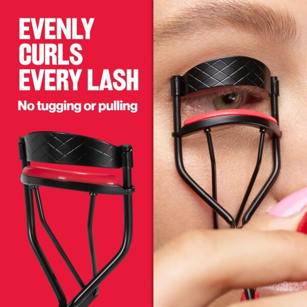 Revlon Extra Curl Lash Curler, Gives an All Day Dramatic Curl, with Finger Grips for a Non Slip Grip, Easy to Use, 1 Count