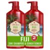Old Spice Fiji 2-in-1 Shampoo and Conditioner Set for Men, Coconut & Tropical Wood Scent, Healthier, Fuller, More Moisturized Looking Hair, 21.9 Fl Oz Each, Twin Pack