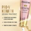 Pantene Keratin Leave-In Conditioner with Argan Oil, Protein Treatment for Dry, Damaged & Color-Treated Hair, Repairs Split Ends & Protects from Damage, Formaldehyde-Free, 8.4 Fl Oz